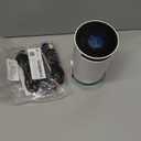 [180Adjustable Stand] Smart Mini Portable Projector with WiFi and Bluetooth, Auto Keystone Upgraded 350ANSI, Android11.0, Ceiling, Outdoor Use, Compatible with TV Stick Smartphone/HDMI/USB(White