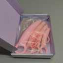 Silicone Pelvic Floor Muscle Exerciser Trainer Set - Pink