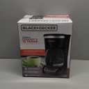 BLACK+DECKER 12-Cup Digital Coffee Maker, Programmable, Washable Basket Filter, Sneak-A-Cup, Auto Brew, Water Window, Keep Hot Plate, Black