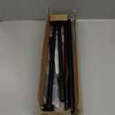 Curtain Rods, Black Curtain Rods 28 to 60 Inch, 5/8 Inch Small Curtain Rod Set, Metal Heavy Duty Drapery Rods with Brackets, Modern Decorative Drapery Rods