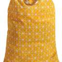 Extra Large Laundry Bag with Drawstring and Handle, Heavy Duty Travel Dirty Clothes Bag for Laundromat and Household, Durable Rip-Stop Laundry Hamper Liner, 22 Patterns(28 x 40 Inch) by SANFERGE (Yellow Geometry)