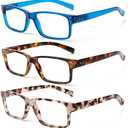 NORPERWIS Reading Glasses 5 Pairs Quality Readers Spring Hinge Glasses for Reading for Men and Women (5 Pack Mix Color -4, 2.50)