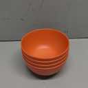 Unbreakable Wheat Straw Cereal Bowls Set of 4, 24 OZ Microwave and Dishwasher Safe Lightweight Soup and Salad Bowl Sets, Reusable Dessert Bowls for Rice, Pasta, Snack, Fruit, BPA Free (Orange) (Yellow)