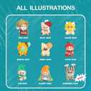 MINISO GISMOW Fantasy Forest Friends Series Blind Box - 5.5in Vinyl Plush Figure Collectible, Cute Desk Decor Surprise Box, Random Design Home Decoration Birthday Gift, Single Box