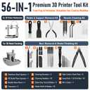 3D Printer Tools Kit, Quality 3D Printing Tool Kit for Model Finishing/Deburring/Drilling, 3D Printer Accessories for All FDM/SLA Printers Removing Support, Cutting Filament, Cleaning Nozzle
