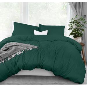 Utopia Bedding Duvet Cover Queen Size - 3 Piece with Zipper Closure - 1 Comforter Cover 90X90 Inches & 2 Pillow Shams 20X26 Inches (Emerald) Comforter Not Included