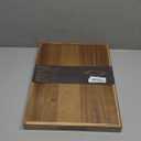 Acacia Wood Serving Tray with Handles (17 Inches)  Decorative Serving Trays Platter for Breakfast in Bed, Lunch, Dinner, Appetizers, Patio, Ottoman, Coffee Table, BBQ, Party Great for Lap &Couch