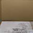 Beige Foggy Pine Tree Framed Canvas Wall Art Set,Modern Misty Forest Wall Decor,Nature Landscape Brown Art Print for Living Room,Bedroom-16 x24 x3