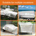 Tarps Heavy Duty Waterproof 10 X 12, 10 Mil Multipurpose Poly Tarp Cover, tarp Waterproof UV Resistant Tear&Fade Resistant, Outdoor Tarpaulin for Roof, Camping, Patio, Pool, Boat, Car