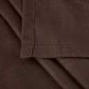 BGment Brown Linen Curtains 84 Inch Length 2 Panels for Living Room Windows, Chocolate Semi Sheer Drapes Textured with Rod Pocket for Farmhouse Bedroom Dining Decor Lightweight, Each 52 Inch Wide