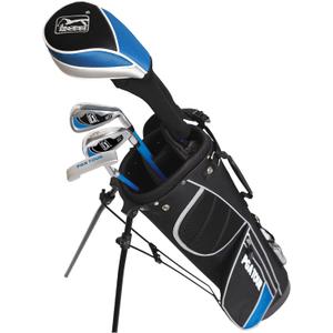 PGA Tour Youth Golf Club Set for Ages 8-12 & 12+ (48510), Right and Left-Handed Kids Golf Sets Beginner Junior Golf Clubs with Lightweight Stand Bag, Mallet Putter, Hybrid, Driver