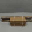 Boho Wood Curtain Rods for Windows 48 to 84 inch,1" Adjustable Heavy Duty Window Curtain Rod with Imitation Wood Grain Finials,Rustic Decorative Drapery Rods Set,Size:36-88'',Weathered Wood