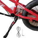 VECKUSON Kickstand for Kids Bike, Bicycle Kickstands Center Mount for 16 18 20 Inch Bicycles Adjustable Aluminum Alloy Kickstands for 16 18 20 inch Mountain Road Sports Kid Bike, Height for 20-26cm