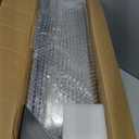 2 Pack Stainless Steel Open Cat Litter Box with High Sides, Large Cat Litter Tray for Big Cats, Metal Litter Box, Easy Cleaning, Include Scoop, 24" L x 16" W x 9.8" H(Dark Gray)