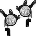 Fog Lights Compatible With 2007 2008 2009 Honda CRV Front Bumper Lamps with Harness and Switch Kit H11 12V 55W Bulbs Clear Lens 1 Pair of Fog Lights