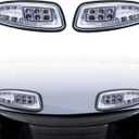 LED Head Light Kit For EZGO RXV 2008-UP Gas or Electric Golf Cart Models Front Replace 12V headlights Light Kit Assembly For EZGO RXV