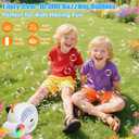 Bubble Machine for Kids Toddlers, Automatic Bubble Blower with RGB Light, 4000+ Bubbles/Min Bubble Maker with 10 Refill Packs, Easter Christmas Birthday Party Gifts for 3 4 5 6 7 8 Year Old Boy Girl