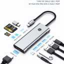USB C HUB for iPad Pro Adapter 4K 60Hz HDMI, 100W PD, SD/TF Card Reader, 3 USB A Port, 3.5mm Audio Jack, 9 in 1 USB C Dock for iPad Air/Galaxy Dex/Tablet/MacBook/iMac/iPhone 17/Steam Deck/HP/Dell