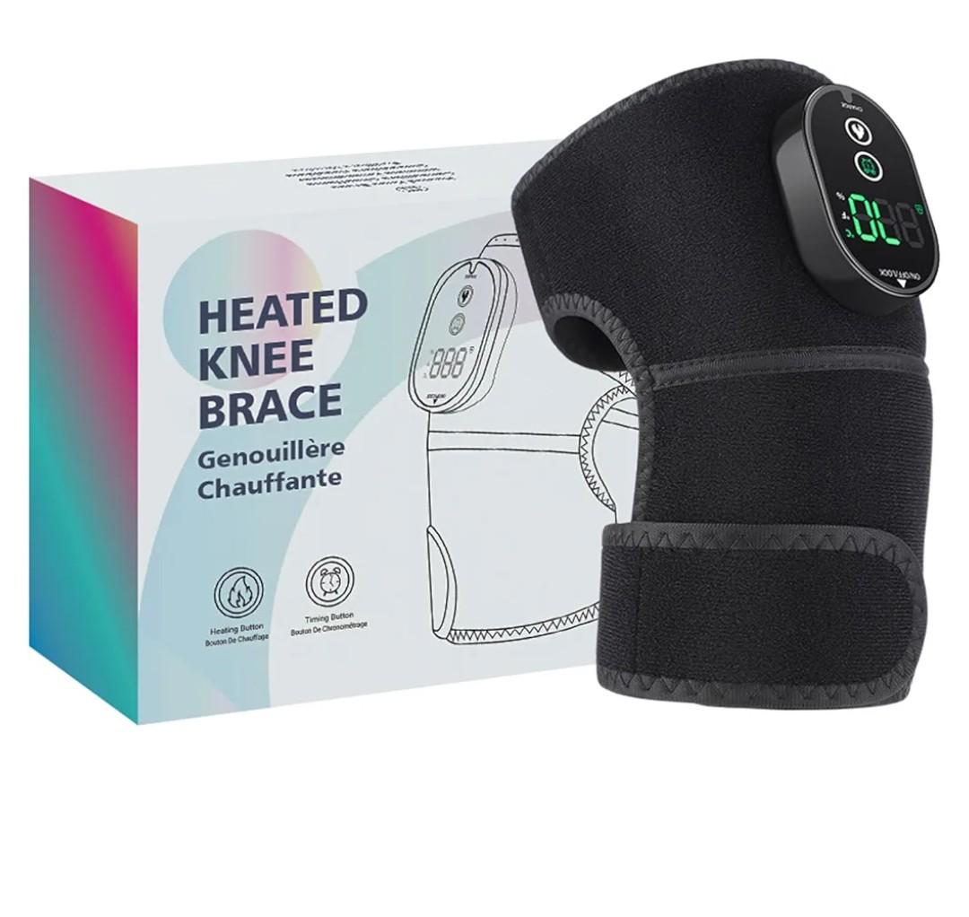 Electric Massage Knee Pad Heated Brace Massager 6 Heating Levels for Men Women Elders Electric Massage Massager Brace