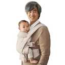 Ergobaby Omni Deluxe Baby Carrier for Newborn to Toddlers 0-48 Months (7-45 lbs) - 4-Position 100% Premium Cotton Baby Carrier with Ergonomic Support, Storage Pockets, and Sun Hood - Natural Beige