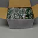 24 Pcs 8" Mini Christmas Wreaths for Kitchen Cabinet Small Christmas Candle Rings Wreaths, Front Door Pillars/Home Table Centerpieces Hanging Garlands, for Windows/Wedding Decor (No Red Ribbon)