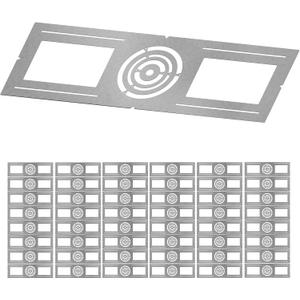 48 Pack New Construction Mounting Plate for 3/4/6 inch Recessed Lighting, Galvanized Steel Plate Compatible with Round Led Ceiling Light & Wafer Light, Mounting Bracket for Home Lighting Installation