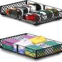 NADAMOO Under Bed Storage with Wheels, 2 Pack Rolling Under Bed Storage ContainersFoldable Metal Under the Bed Organizer Bins for Bedroom Clothes Shoes Blankets