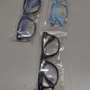 FANNYGO 3 Pack Kid Blue Light Glasses For Kids Girls Boys Computer Blue Light Kids Glasses Clear Glasses Age 3-9 (Black + Dark blue + Light blue)