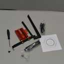 Ziyituod WiFi Card 5400Mbps PCIe WiFi 6E Card, Bluetooth 5.3, Intel WiFi 6E AX210 Chip, Tri-Bands(6GHz/5GHz/2.4GHz) Wireless WiFi 6 Card for PC, Support Windows 11/10(64Bit) (RED)