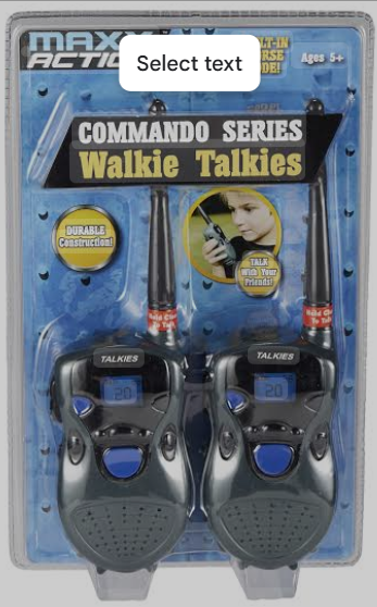 MAXX Action Commando Walkie Talkies