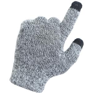 Heat Logic Unisex Thermal Soft Knitted Winter Gloves, Touch Screen Texting Cold Weather Warm Gloves for Men & Women (Grey)