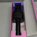 BONAOK Karaoke Microphone for Kids & Adults - Bluetooth Microphones Singing Mic with Disco Lights, Echo Effect, Built-in Speaker Portable Karaoke Player for Party Travel Gifts Q78(Black)