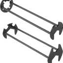 Basin Wrench 2 PCS, Faucet Wrench for Sink Faucet Installation Removal Tool, Under Sink Plumbing Wrench for Tight Spaces Kitchen Bathroom