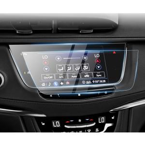 Karltys 2 Pack Screen Protector for 2017-2025 2026 Cadillac XT5 and 2020-2025 XT6 8-Inch Touchscreen, 2025 Cadillac XT5 Accessories Navigation Protective Cover Tempered Glass Anti Glare