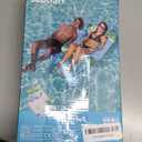 SLOOSH 2 Packs Hammock Pool Floats Adults, 4-in-1 Multi-Purpose Inflatable Pool Floats PVC Water Hammock Lounge Floaties