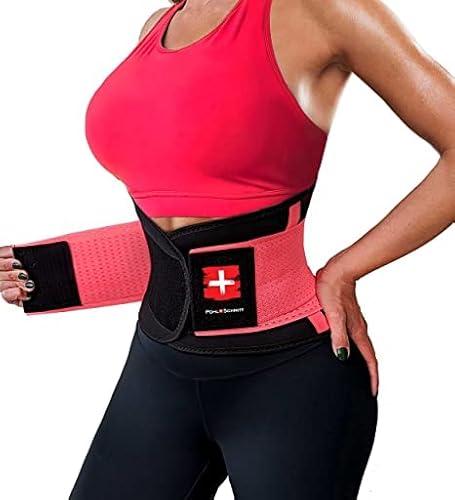POHL SCHMITT FitCurve Waist Trainer and Trimmer Sweat Belt and Belly Band for Weight Loss, Workouts, Fitness and Lumbar Back Support, for Men and Women, black M POHL SCHMITT FitCurve Waist Trainer and Trimmer Sweat Belt and Belly Band for Weight Loss, Workouts, Fitness and Lumbar Back Support, for Men and Women, black M