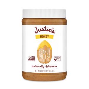 JUSTINS No Stir, Gluten-Free, Honey Peanut Butter, 28 oz Jar (28 Ounce (Pack of 1)) Best By: 03/24/2026