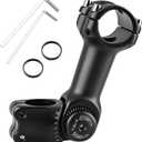 TRIWONDER Bike Stem 25.4 31.8 Adjustable 60 Degree 90mm 110mm 130mm Bike Handlebar Extender Stem Riser Bicycle Handle Bar Extensions for Mountain Bike, Road Bike, MTB, BMX, Cycling