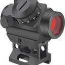 UUQ Red Dot Sight Prince 5 MOA Micro Gun Reflex Rifle Scope with 1" Riser Mount for Cowitness with Iron Sights