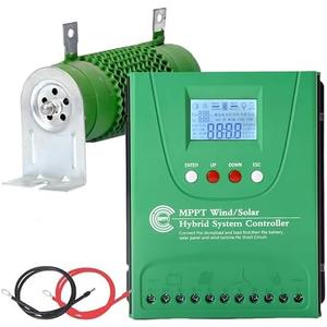 Amazon.com : 2000W Wind Solar Hybrid Charge Controller, 1000W Wind Turbine & 1000W Solar Panel Charge Controller, 12V/24V Battery Off Grid MPPT Boost Charge Regulator with Dump Load for Home Street Light : Patio, Lawn & Garden