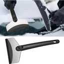 Ice Scraper for Car Windshield, Scratch Free Vehicle Windscreen LCE Snow Frost Remover with Ergonomic Handle, Auto Window Ice Breaker Shovel Cleaning Tool, Universal Fit (Medium)