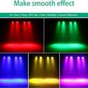 U`King LED Par Lights DJ Stage Light RGB 36 LED with Sound Activated Remote Control DJ Uplighting for Wedding Party Club Christmas Stage Lighting (8 Packs)