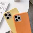 Compatible with iPhone 14 Pro,Crossbody Phone Case with Lanyard Cute Soft Silicone Case with Adjustable Shoulder Strap Shockproof Protector Compatible with Women Girls Orange