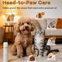 Veeconn Dog Clippers Grooming Kit Hair Clipper-Low Noise Paw Trimmer- Rechargeable - Cordless Quiet Nail Grinder Shaver for Cats and Other Pets