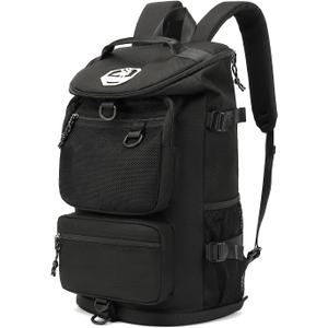 Kalesi Gym Duffle Bag Backpack 4-Way Waterproof with Shoes Compartment for travel Sport Hiking laptop (Black)