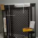 Ingenuity Decorative Panel Tall Baby Gate & Dog Gate, 28"-42" Wide, 30" Tall, Hardware or Pressure Mounted, Install on Top or Bottom of Stairs, Banister, or Doorway - Espresso
