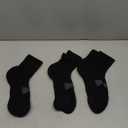 Men's Women's 90% Merino Wool Ankle Athletic Business Casual Running Arch Support Everyday Thin Wool Socks (Large, Black)