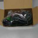 Flexi Hose with 8 Function Nozzle, 25FT - Lightweight Expandable Garden Hose, No-Kink Flexibility, 3/4 Inch Solid Brass Fittings and Double Latex Core - Green