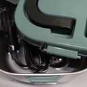 Vabaso Electric Lunch Box for Adults, 80W Heated Lunch Box Portable Food Warmer Lunch Box for Work/Men/Car/Truck with 1.5L 304 Stainless Steel Container Fork & Spoon, 110V/12V/24V (Dark Green)