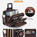 LOVEVOOK Rolling Laptop Bag for Women, Underseat Carry On Bag with Wheels